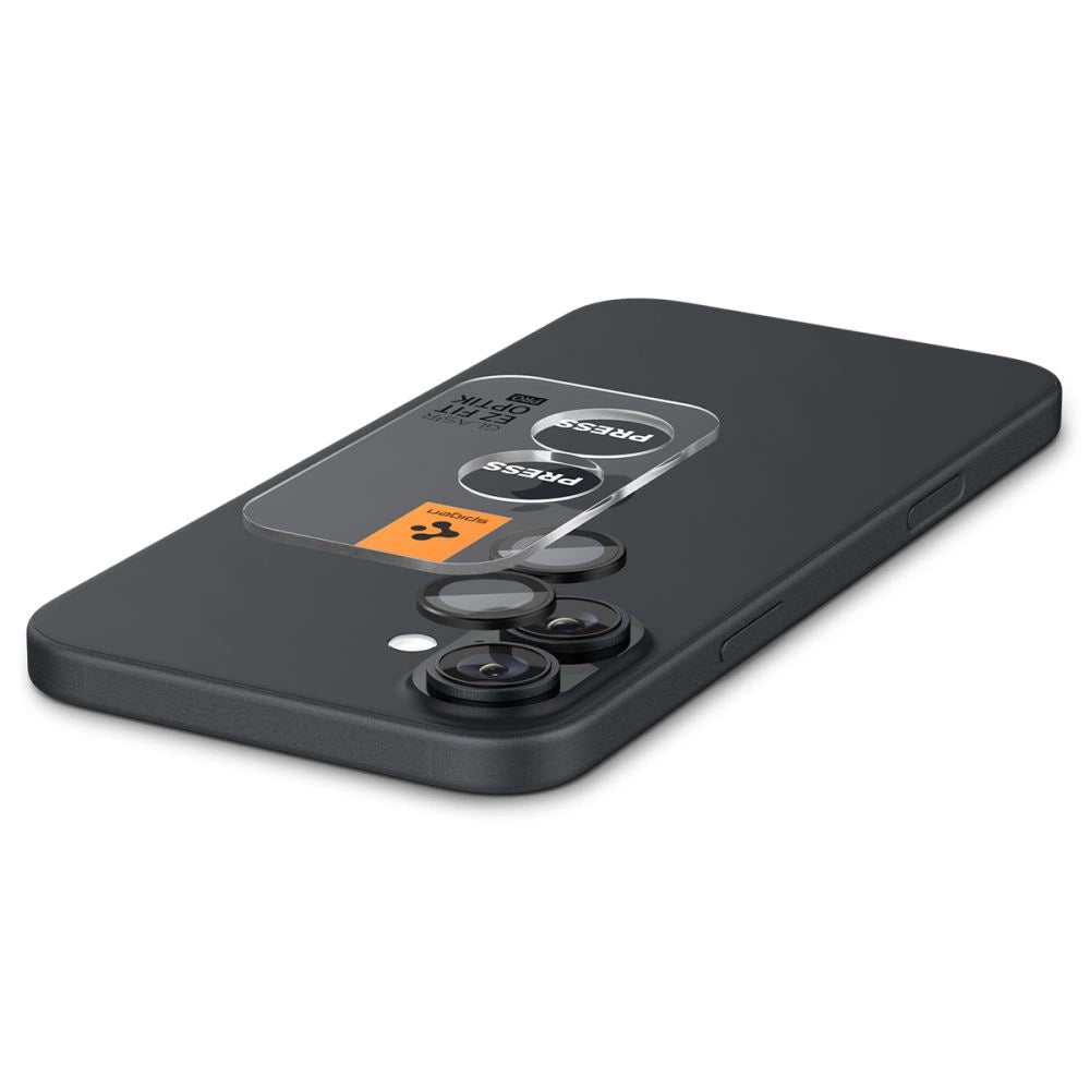 Tempered Glass for Spigen Glass tR EZ Fit Optik Pro for iPhone 16 Plus Camera (2 pcs.) - Black_1