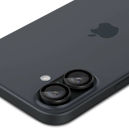 Tempered Glass for Spigen Glass tR EZ Fit Optik Pro for iPhone 16 Plus Camera (2 pcs.) - Black_4