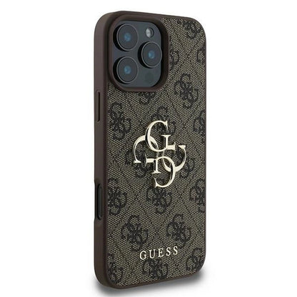 Guess 4G Big Logo iPhone 16 Pro Case - Brown_3