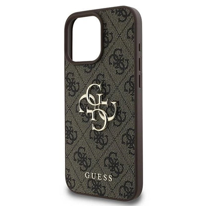Guess 4G Big Logo iPhone 16 Pro Case - Brown_5