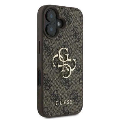 Guess 4G Big Logo iPhone 16 Case - Brown_3