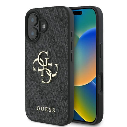 Guess 4G Big Logo iPhone 16 Case - Black_0