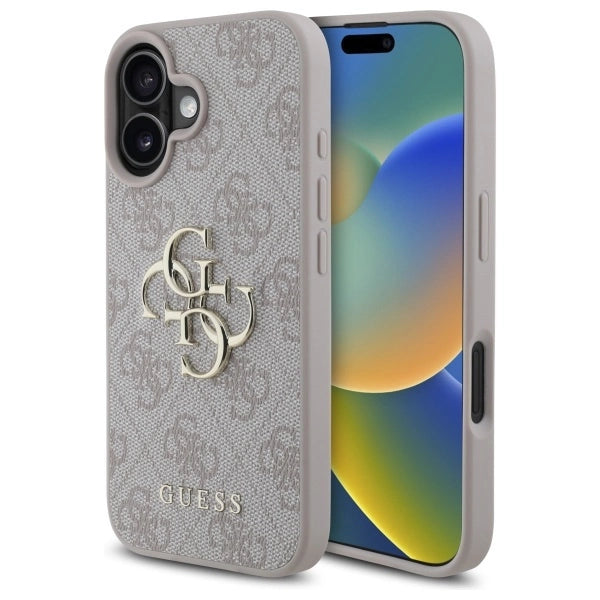 Guess 4G Big Logo iPhone 16 Case - Pink_0
