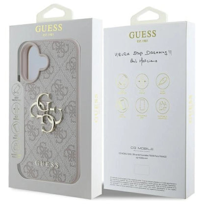Guess 4G Big Logo iPhone 16 Case - Pink_7