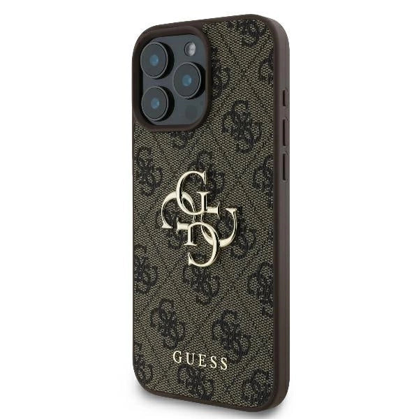 Guess 4G Big Logo iPhone 16 Pro Max Case - Brown_1