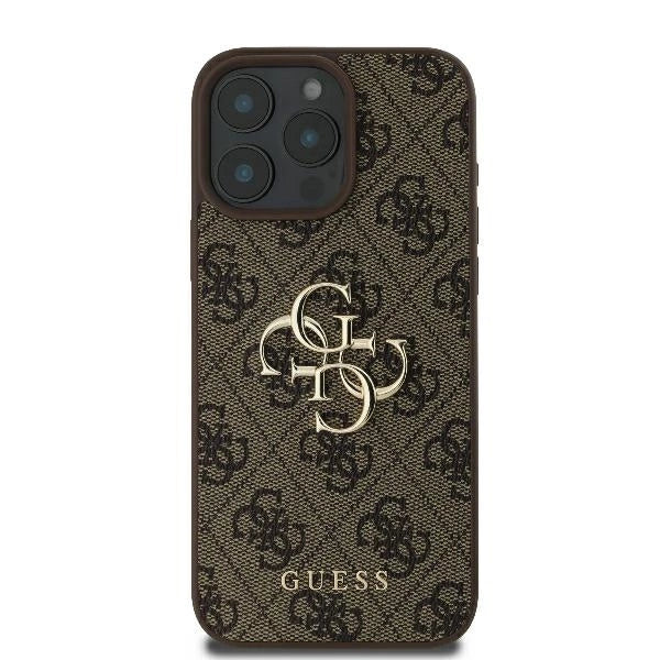 Guess 4G Big Logo iPhone 16 Pro Max Case - Brown_2