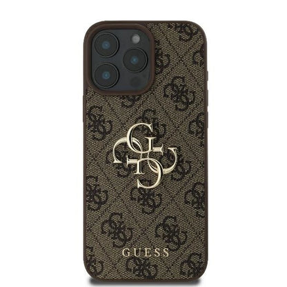 Guess 4G Big Logo iPhone 16 Pro Max Case - Brown_2