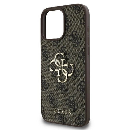 Guess 4G Big Logo iPhone 16 Pro Max Case - Brown_5