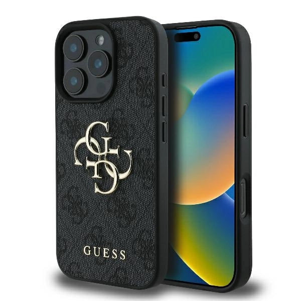 Guess 4G Big Logo iPhone 16 Pro Max Case - Black_0