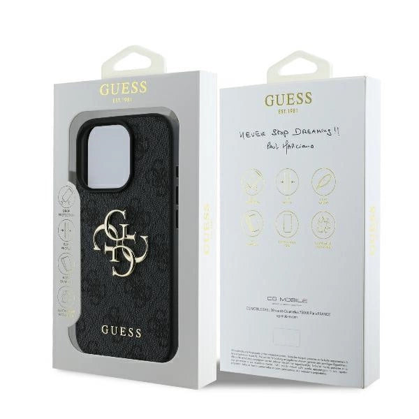 Guess 4G Big Logo iPhone 16 Pro Max Case - Black_7