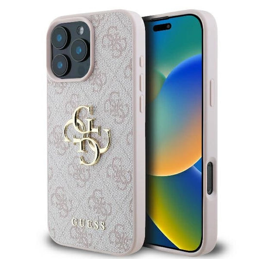 Guess 4G Big Logo iPhone 16 Pro Max Case - Pink_0