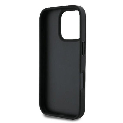 Guess Leather 4G Triangle Strass MagSafe Case for iPhone 16 Pro Max - Black_6