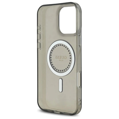 Guess IML Rhinestones MagSafe Case for iPhone 16 Pro Max - Black_6