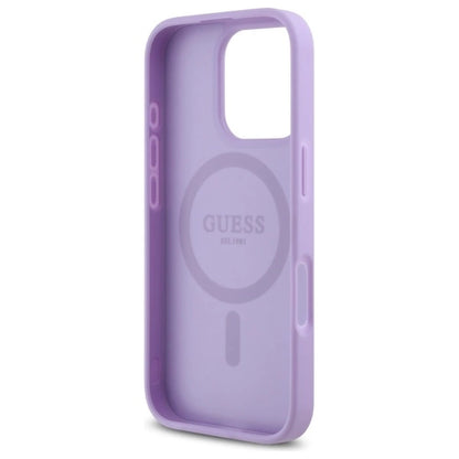 Guess Saffiano MagSafe iPhone 16 Pro Max Case - Purple_6