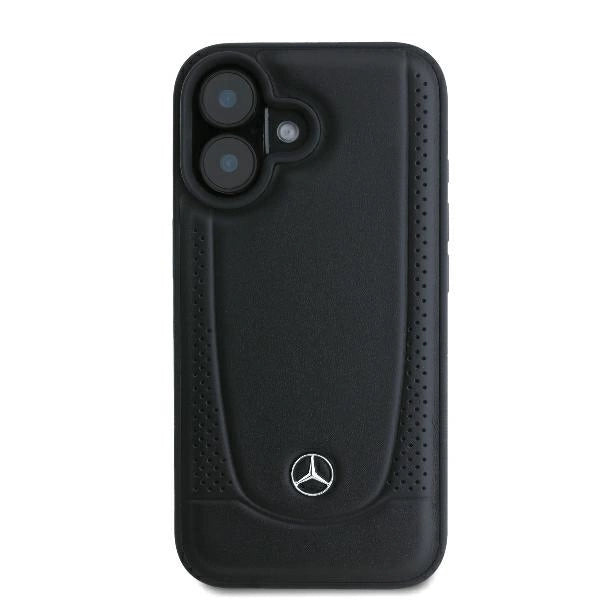 Mercedes Leather Urban iPhone 16 Plus Case - Black_2