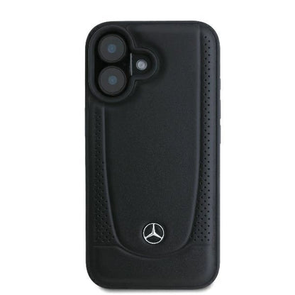 Mercedes Leather Urban iPhone 16 Plus Case - Black_2