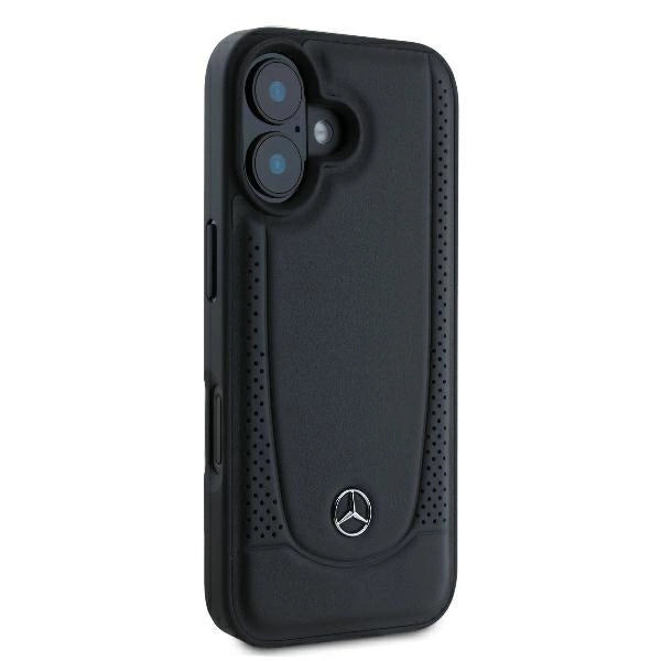 Mercedes Leather Urban iPhone 16 Plus Case - Black_3