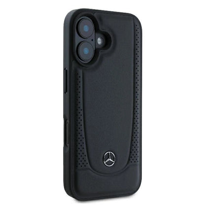 Mercedes Leather Urban iPhone 16 Plus Case - Black_3