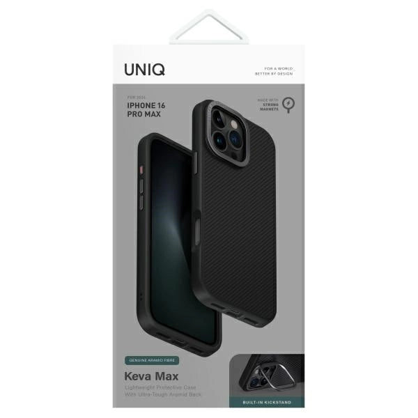 Uniq Keva Max Magclick Charging Case for iPhone 16 Pro Max - Black_6