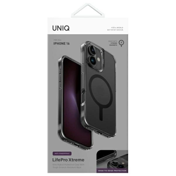 Uniq LifePro Xtreme Magclick Charging Case for iPhone 16 - Black_4