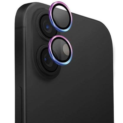 Uniq Optix Aluminum Camera Lens Protector with Applicator for iPhone 16 / iPhone 16 Plus - Iridescent_0