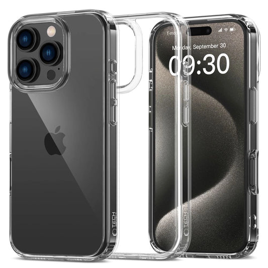 Tech-Protect FlexAir Hybrid Case for iPhone 16 Pro - Clear_0