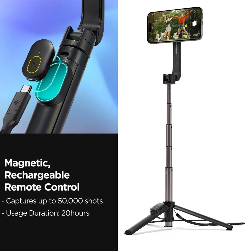 Selfie stick Spigen S571W MagSafe Bluetooth with tripod - black_9