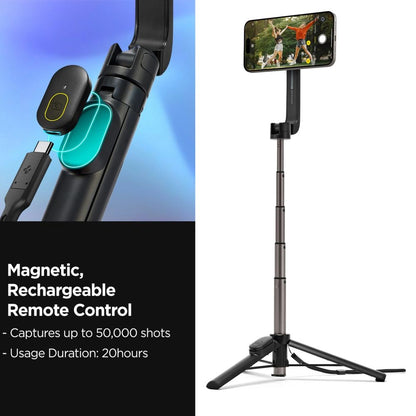 Selfie stick Spigen S571W MagSafe Bluetooth with tripod - black_9
