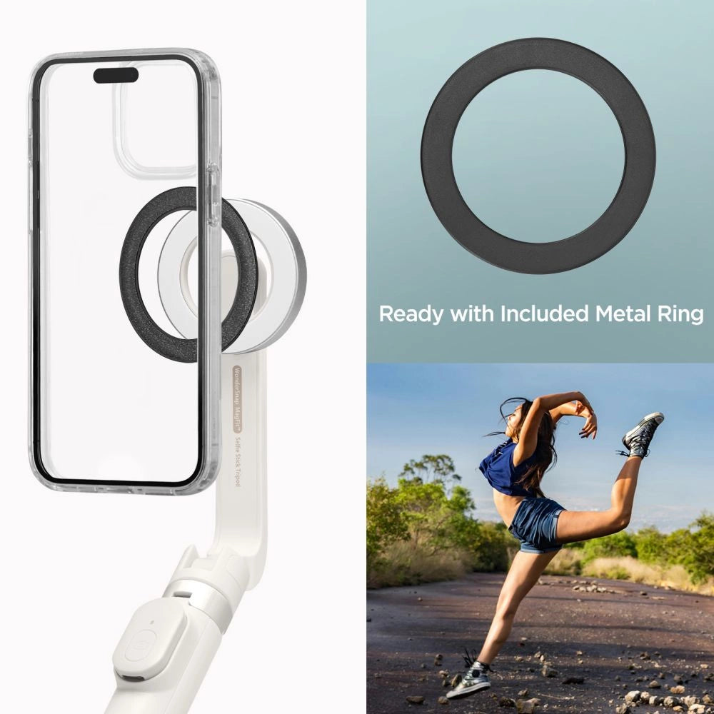 Selfie stick Spigen S571W MagSafe Bluetooth with tripod - beige_6