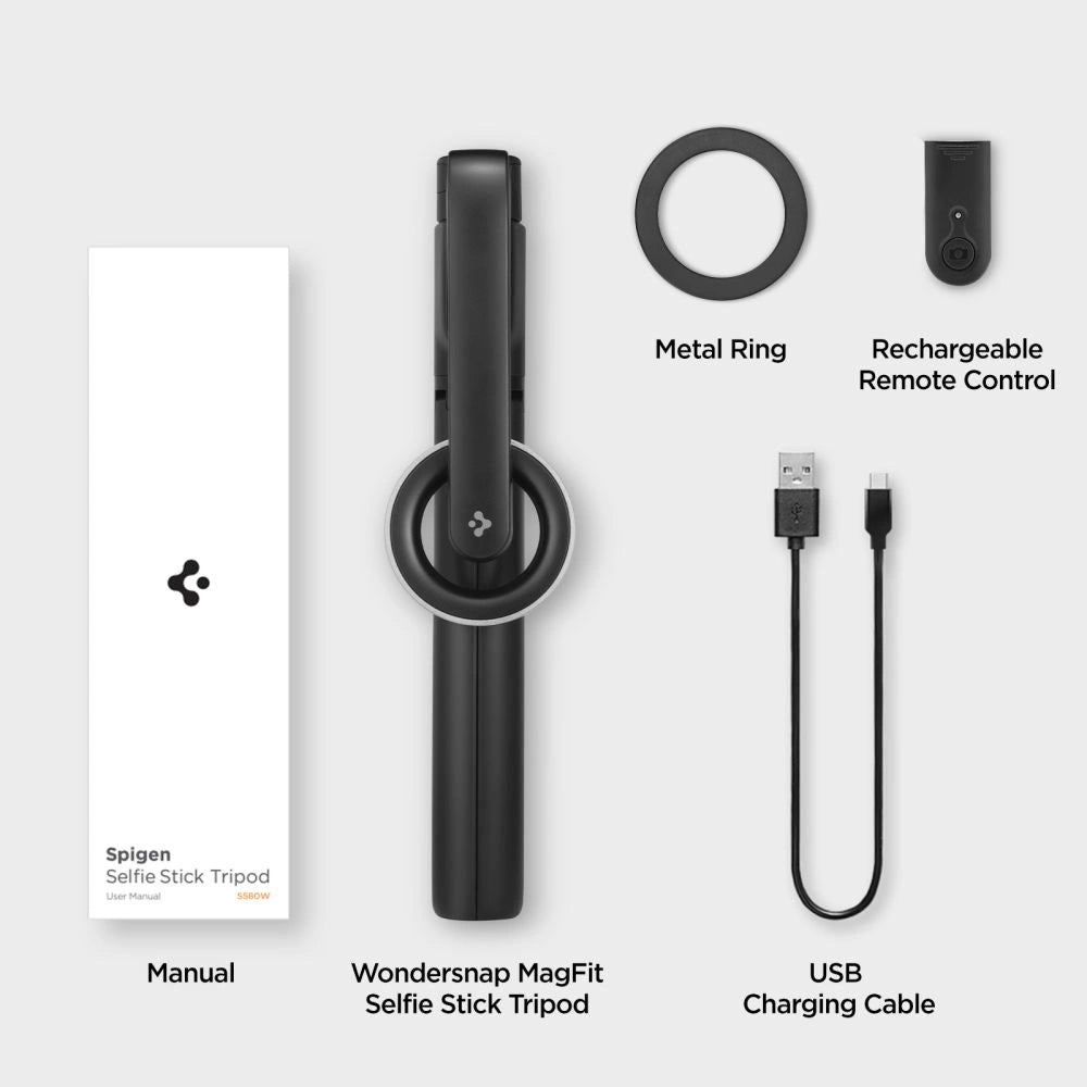 Selfie stick Spigen S580W MagSafe Bluetooth with tripod - black_11