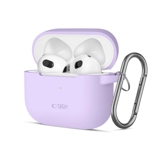 Tech-Protect Silicone Hook Case for Apple AirPods 3 - Purple_0