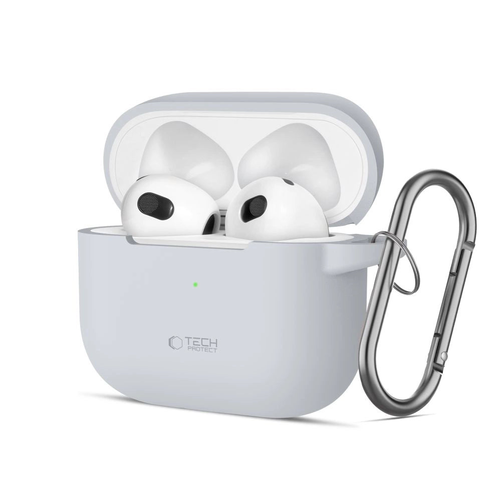 Tech-Protect Silicone Hook Case for Apple AirPods 3 - Gray_0