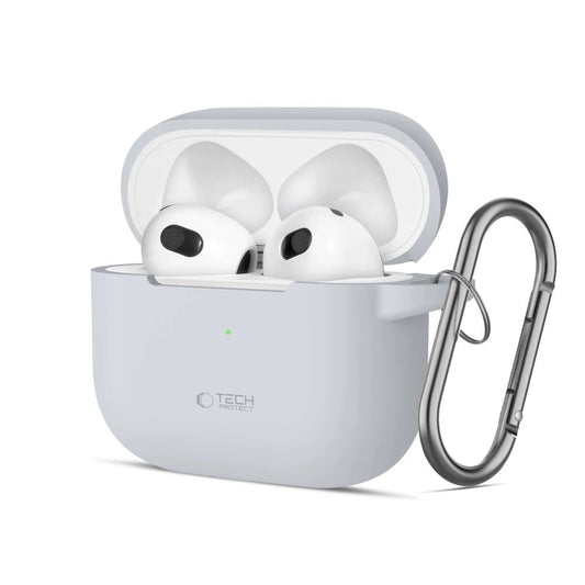 Tech-Protect Silicone Hook Case for Apple AirPods 3 - Gray_0