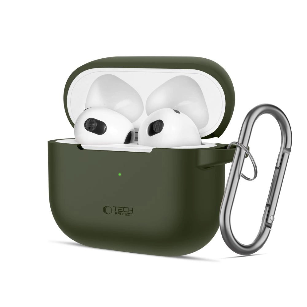 Tech-Protect Silicone Hook Case for Apple AirPods 3 - Green_0
