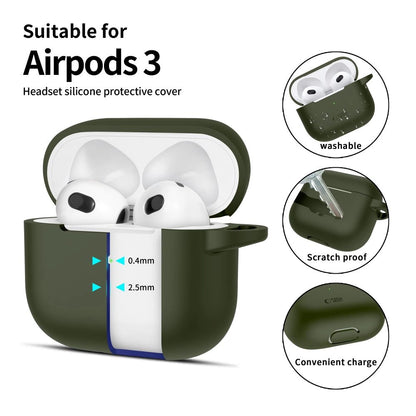 Tech-Protect Silicone Hook Case for Apple AirPods 3 - Green_1