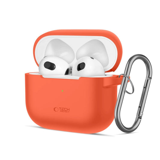 Tech-Protect Silicone Hook Case for Apple AirPods 3 - Orange_0