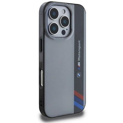 BMW Motosport IML Vertical Stripe iPhone 16 Pro Case - Gray_3