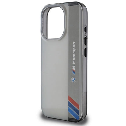 BMW Motosport IML Vertical Stripe iPhone 16 Pro Case - Gray_5