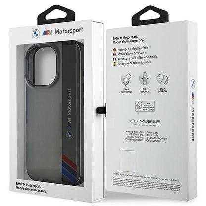 BMW Motosport IML Vertical Stripe iPhone 16 Pro Case - Gray_7