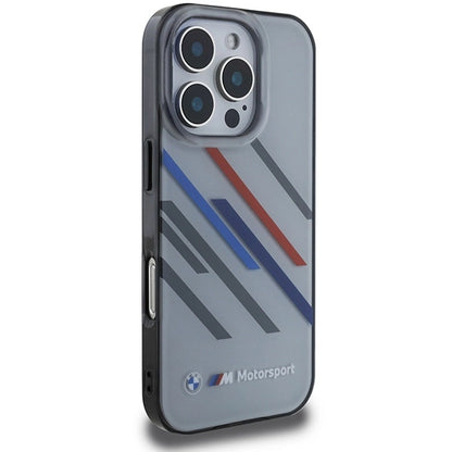 BMW Motosport IML Random Stripes iPhone 16 Pro Case - Gray_3