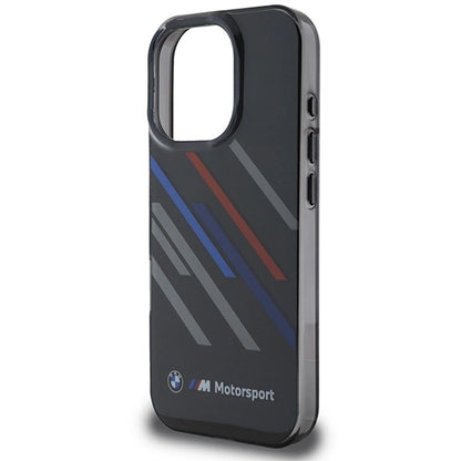 BMW Motosport IML Random Stripes iPhone 16 Pro Case - Black_5