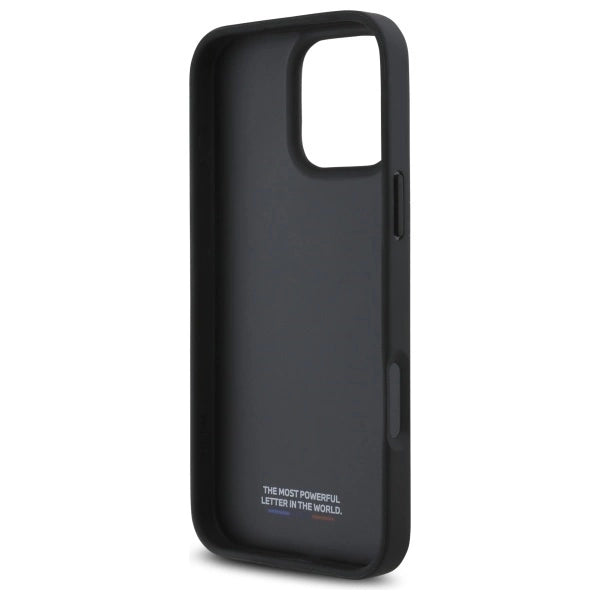 BMW M Perforated Tricolor Detail Line iPhone 16 Pro Case - Dark Gray_6