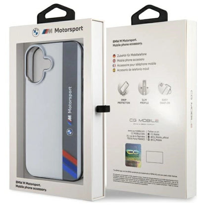 BMW Motosport IML Vertical Stripe iPhone 16 Case - Gray_7