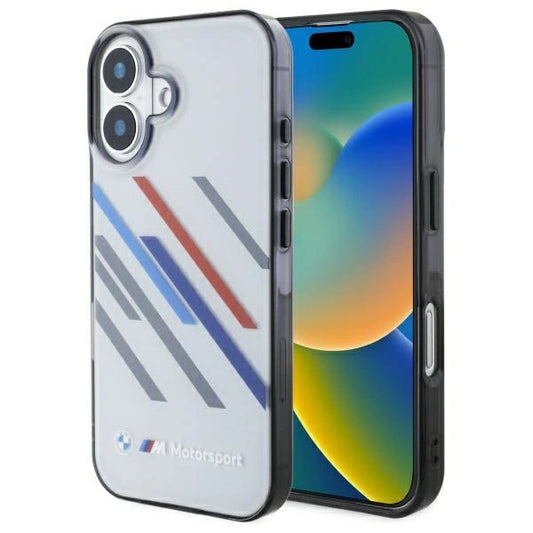BMW Motosport IML Random Stripes iPhone 16 Case - Gray_0