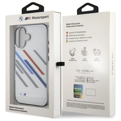 BMW Motosport IML Random Stripes iPhone 16 Case - Gray_7