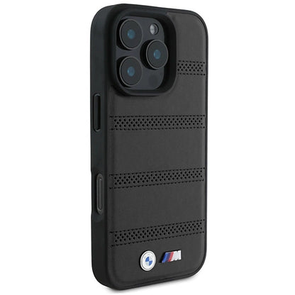 BMW M Perforated And Stitched Line MagSafe case for iPhone 16 Pro - black_3