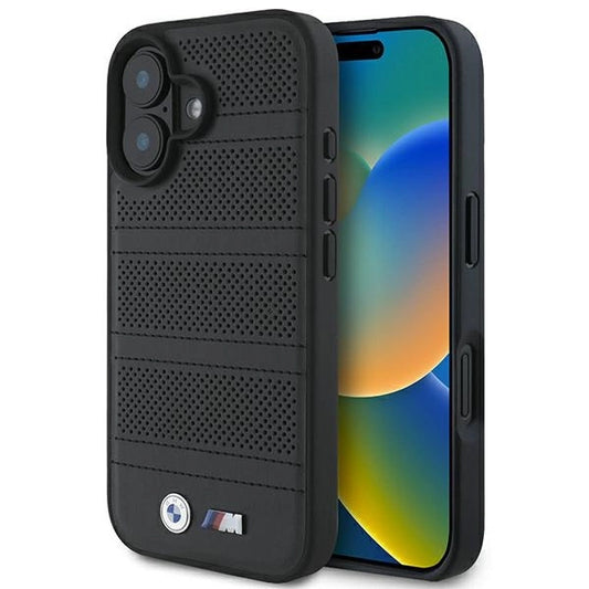 BMW M Perforated And Stitched Line MagSafe case for iPhone 16 - black_0