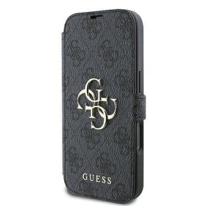 Guess 4G Metal Logo iPhone 16 Pro Case - Black_1