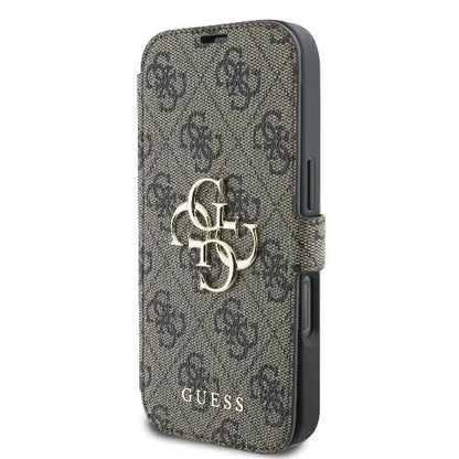 Guess 4G Metal Logo iPhone 16 Pro Max Case - Brown_1