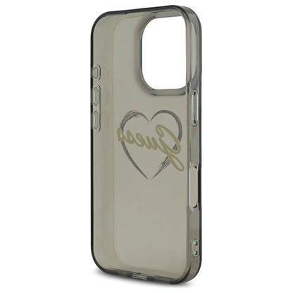 Guess IML Heart Case for iPhone 16 Pro - Black_6
